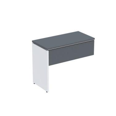 Imagem de Complemento de Mesa Pé Painel Linha P25 90cm Grafito e Branco Cinza - 