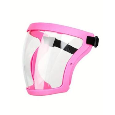 Imagem de Mascara de proteção facial resistente a vento e respingo na cor Pink -