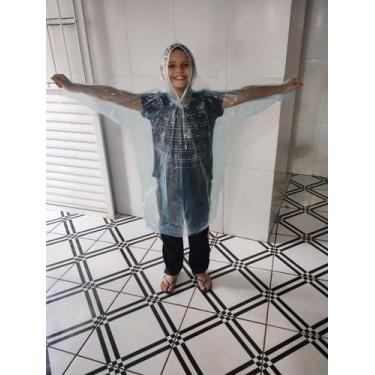 Imagem de 10 Capas de Chuva Infantil com Cordinha Descartável - Capas De Chuva P