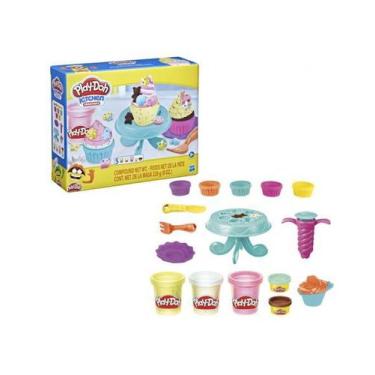 Imagem de Kit Play Doh Cupcakes Coloridos Com Acessórios Massinha De Modelar F29