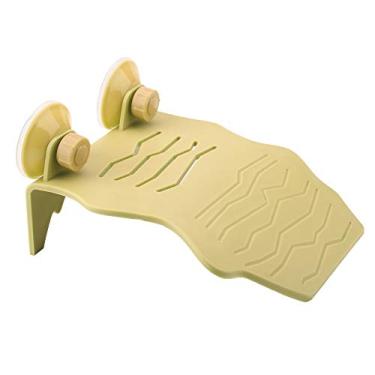 Imagem de Doca de tartaruga de plástico para descanso de tartaruga terraço peixes de aquário escalando ilha flutuante com ventosa para répteis anfíbios tomando sol, descansando, brincando (amarelo)