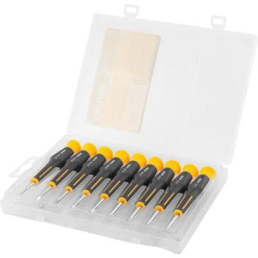 Imagem de Chave Fenda/phillips/hexa Precisao 9 Peças - Vonder