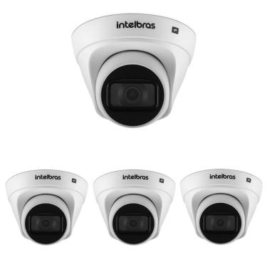 Imagem de Kit 4 Câmeras IP 4 Megapixels 2.8mm 30m Inteligência de Vídeo VIP 1430 D G2  Intelbras