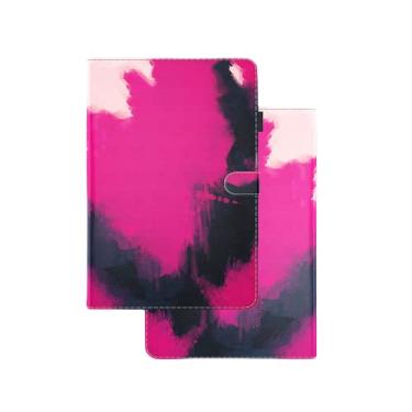 Imagem de ZiEuooo Linda capa protetora de couro aquarela para tablet Samsung Galaxy Tab A7 Lite A8 S6 Lite S7 Plus FE A 8.0 10,1 polegadas (vermelho, Tab S7 11 T870 T875)