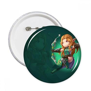 Imagem de Desenho animado Fantasy Dungeons Lovely Game Alfinetes redondos crachá botão decoração roupas presente 5 peças