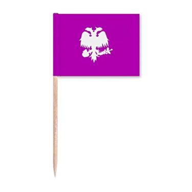 Imagem de Marcadores de palito de dente com tema de águia com mosca de animais de fada feroz para decoração de festa