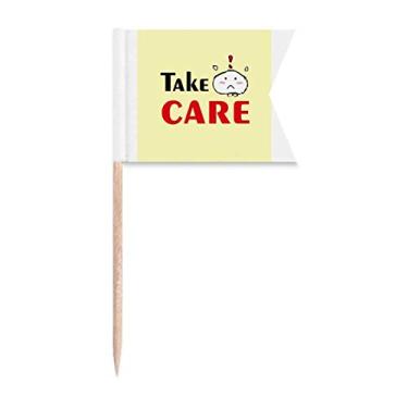 Imagem de Careful Interest Assistir Aviso Palito de Dente, Marcação de Etiquetagem para Bolo de Festa Prato de Queijo