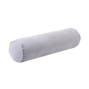 Imagem de Almofadas de cilindro de pescoço redondo travesseiro de algodão oco, confortável, confortável, pescoço travesseiro travesseiro rolo para cama, argente