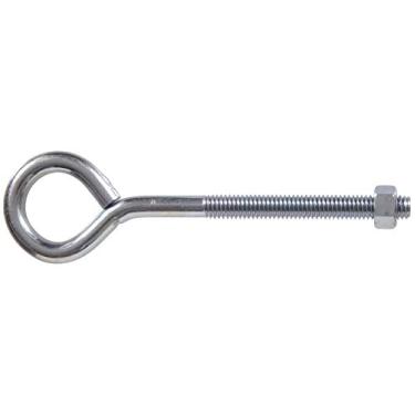 Imagem de The Hillman Group 519 parafusos oculares com porcas, 9,5 mm x 15,2 cm, pacote com 4, zinco