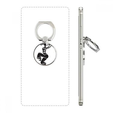 Imagem de Suporte de anel de telefone mexicano com desenho de flauta Celebrate Outline Mexico Dance Suporte de argola ajustável