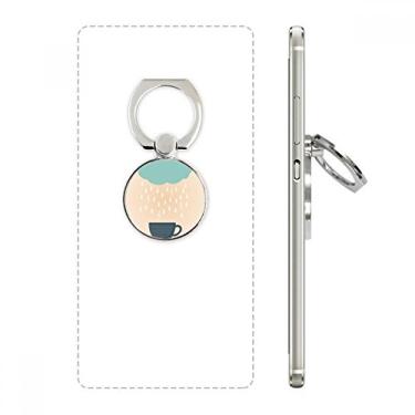 Imagem de Suporte para celular Rain Cloud Cup Smile Face Weather Suporte de argola ajustável