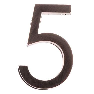 Imagem de Placa flutuante 3D de 7,6 cm, placa de endereço com número de porta cromada de cetim preto, para artigos de decoração de apartamentos planos, placa digital de 0 a 9, plástico ABS