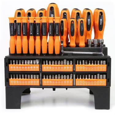 Imagem de Jogo 100 Peças Chaves De Fenda/ Phillips E Bits