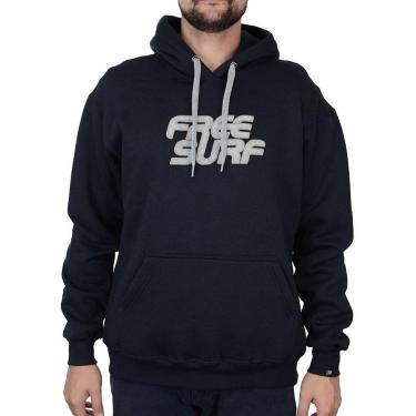 Imagem de Blusa Masculina Freesurf Moletom Touch Preto - 111005263-Masculino