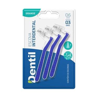 Imagem de Dentil Escova De Dente Adulto Interdental Pro Brush 0 6Mm 3 Unidades