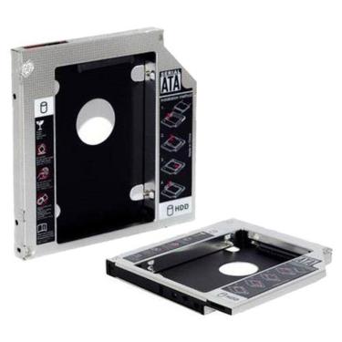 Imagem de Adaptador Caddy - Converte baia de gravador de laptop SATA para HD / SSD de 2.5 - 12,5mm - HDCA-S127
