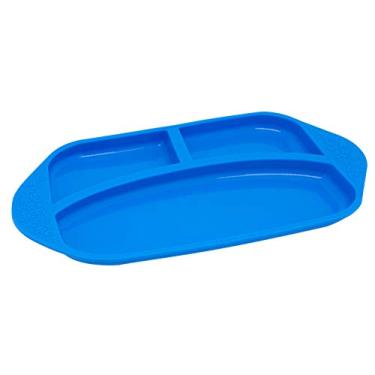 Imagem de Marcus e Marcus Lucas the Hippo Prato com Divisoria em Silicone, Azul, 12+ Meses