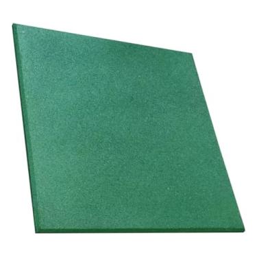 Imagem de Piso Emborrachado Academia Placa 50x50cmX15mm Colorido Verde