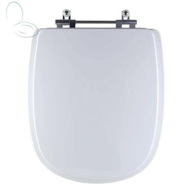 Imagem de Assento Sanitário Tampa de Vaso Branco Resina Poliester Sabatini para bacia Icasa