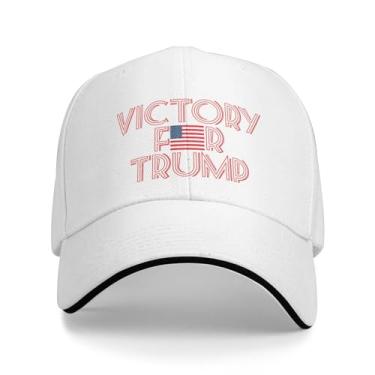 Imagem de Boné de beisebol Victory for Trump 2024 Original Indecision Truckers ajustável para homens/mulheres boné de caminhoneiro branco, Branco, G
