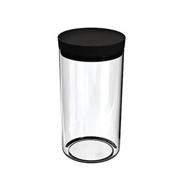 Imagem de Uz Utilidades, Uz312Pr, Pote Hermético Porta Mantimentos 1.9L Transparente Com Tampa De Plástico Uz, Cor Preto, Polipropileno, UZ, UZ312
