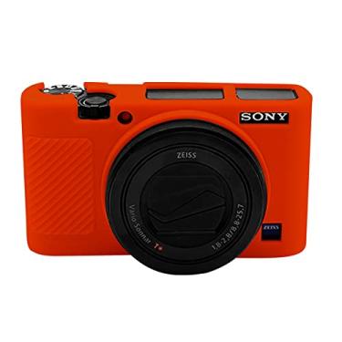 Imagem de Easy Hood RX100 VII Capa protetora de silicone macio para câmera digital Sony DSC-RX100 III RX100 V RX100 IV RX100 VII (vermelha)