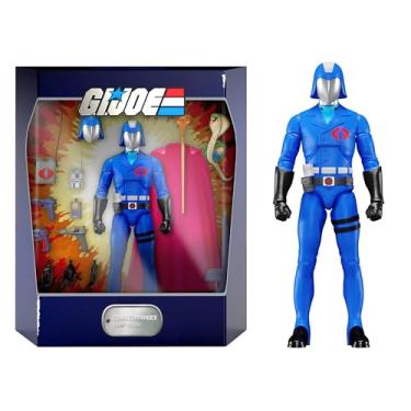 Imagem de Super7 ULTIMATES! G.I. Joe Cobra Commander - 7" G.I. Joe Action Figure with Accessories Classic Cartoon Collectibles and Retro Toys