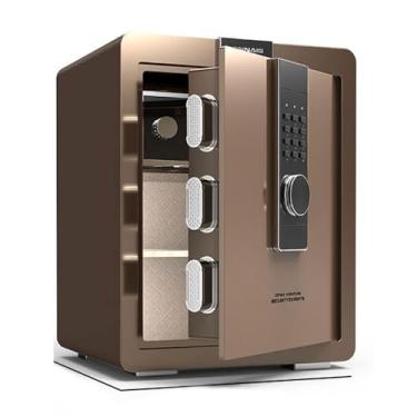 Imagem de SAFEHome Safe Cofre Eletrônico Cofre Digital Cofre Cofre de Dinheiro Caixa de Segurança de Aço, Cofre de Chave Montado na Parede Prateleira Interna Removível com Armário Interno Para Escritório Casa