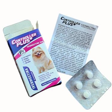 Imagem de Controller Plus - Remédio Anti Pulgas, Carrapatos, Vermes E Sarnas 12 Comp 5kg