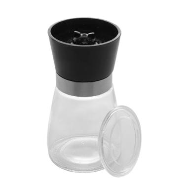Imagem de LYOR - Moedor de Tempero de Vidro com Tampa Preta 170ml