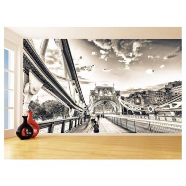 Imagem de Papel De Parede 3D Cidade Londres Tower Bridge 3,5M Ncd257 - Você Deco