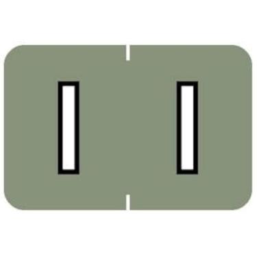 Imagem de Tabbies Barkley ABKM Compatível com etiquetas Alpha série 71620, cinza "I", tamanho de etiqueta 3,5 cm A x 3,5 cm L, sistema de código de cor de arquivamento, 252 etiquetas por kit (71629)