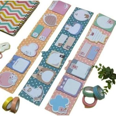 Imagem de Bloco Adesivo Post-It Animais 140 Paginas Kawaii - 9596