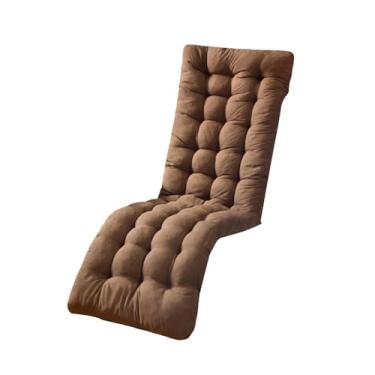 Imagem de Nishiyuenyi Almofada para Cadeira de Estar Almofada para Assento de Espreguiçadeira Acessórios Macio Relaxante Leve Longo Almofada para Banco Reclinável para Escr, Marrom
