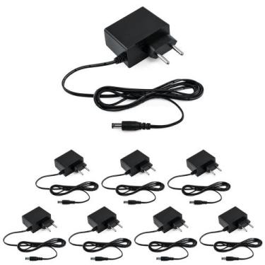 Imagem de Kit 8 Fontes de Alimentação 12V 1A AC/DC EF 1201 L Intelbras