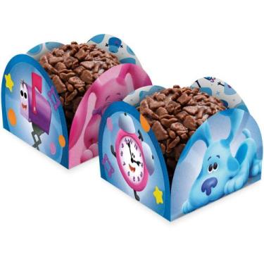 Imagem de Prato de Papel Redondo 18 cm Festa Blues Clues 12 Uni Regina Festas - 