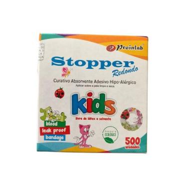 Imagem de Curativo Pós Coleta Kids Slim Redondo (STOPPER) - Caixa com 500 Unidad