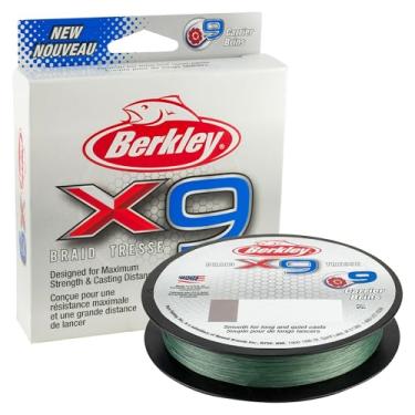 Imagem de Berkley Superline trançado x9, verde de baixa visibilidade, teste de 36 kg | 100 lbC | 45,6 kg, 164 jardas | Linha de pesca de 150 m, adequada para ambientes de água doce e salgada