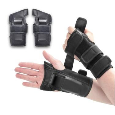 Imagem de Elos Protetores de pulso de skate com almofadas de proteção para a palma da mão. Equipamento de proteção para skateboarding/longboarding/patins de rolete/snowboarding/patinação em linha. para adultos e crianças. (pequeno)