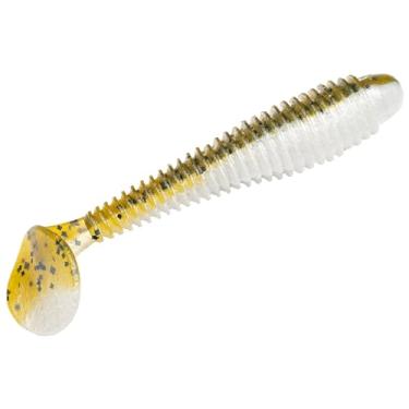 Imagem de Iscas Strike King, isca macia para nadador de raiva, água doce, 9 cm de comprimento, abóbora verde e pérola de barriga, pacote com 8