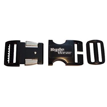 Imagem de Rydewear Gorro meia carcaça capacete preto metal mais forte capacete de motocicleta capacete de liberação rápida fivela de queixo