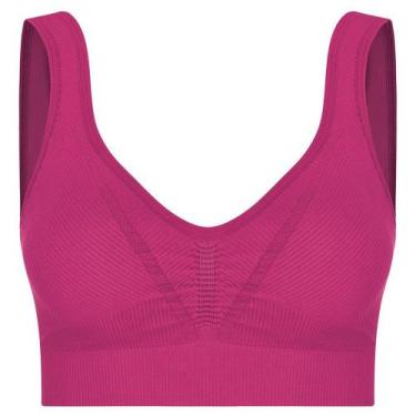 Imagem de Top Esportivo Lupo Af Basic Com Bojo Removível - Rosa