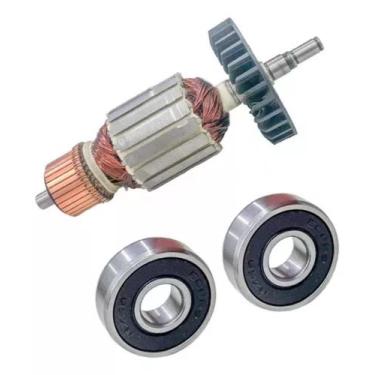 Imagem de Induzido + Rolamentos Para Lixadeira Makita 9067/9069 110v - Bolte