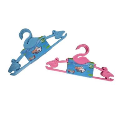 Imagem de Kit 3 Cabides Infantil Bebê Baby Rosa Azul Roupa (2410) - cca, Azul