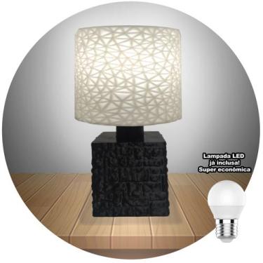 Imagem de Abajur Luminária Criativa De Mesa Quarto Moderno Com Lâmpada - Marxgre