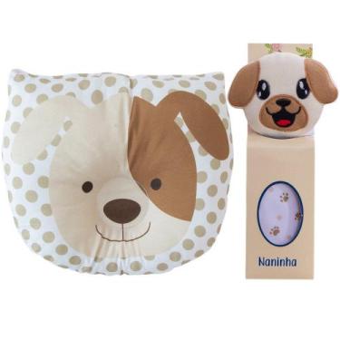 Imagem de Travesseiro Anatômico + Naninha para Bebê Cachorrinho - Miguel Baby