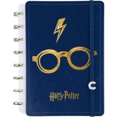 Imagem de Caderno Inteligente, Pequeno, Harry Potter Azul, 140x200 mm, 80 Folhas off white