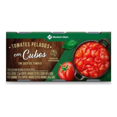 Imagem de Tomates Pelados Em Cubos Itália Kit 3 Unids 400g - SPA A. VIA DEL PORT