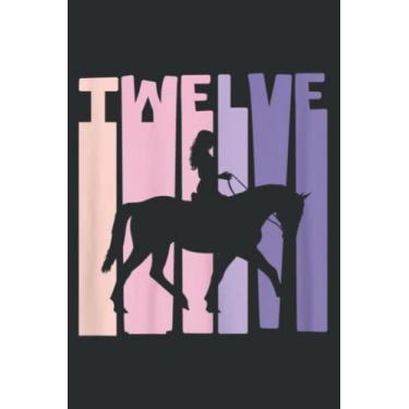 Imagem de 12Th Birthday Gift Horse Rider Fan 12 Years Girls Meme: Lined Notebook: 6" x 9", 100 Pages, Notebook Journal For Lady, Girls And Women. Perfect Possum Blank Lined Notebook Journal Gift Ideas.