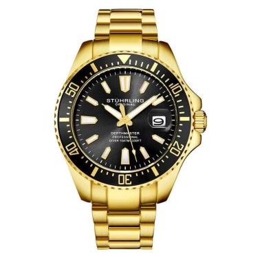 Imagem de Relógio Masculino Stuhrling 3950A Quartzo 42mm, Dourado